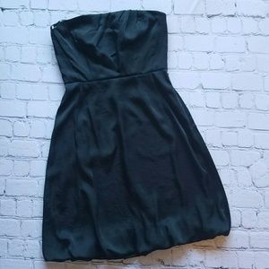 Banana Republic Black Strapless Silky Rouched Sz 2